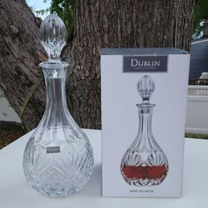 Godinger Dublin Collection Wine‎ Whiskey Liquor Decanter 28 Oz - 850 ml